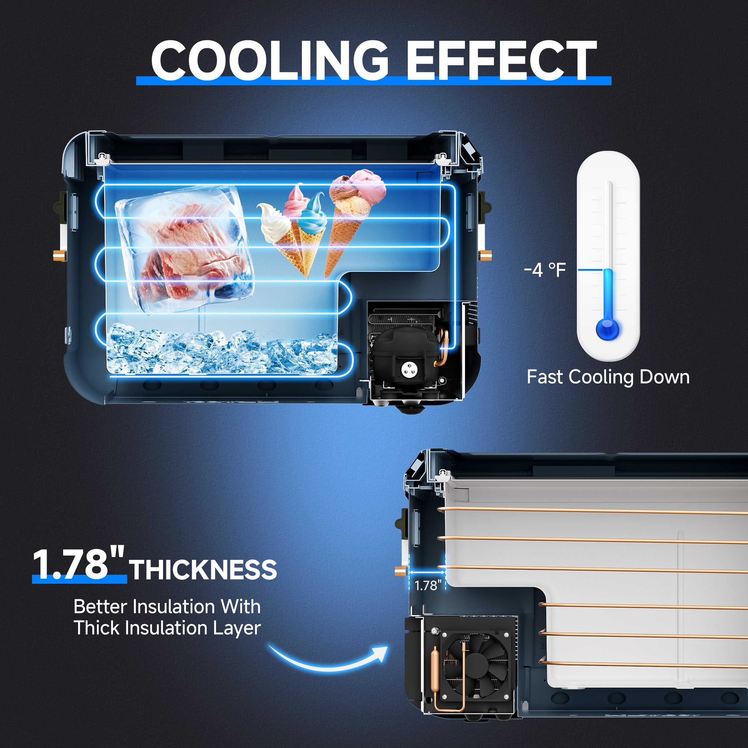 Rigel 60 Dual Zone eCooler 60xraycoolingdemo